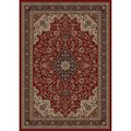 Concord Global 6 ft. 7 in. x 9 ft. 6 in. Persian Classics Medallion Kashan - Red 20806